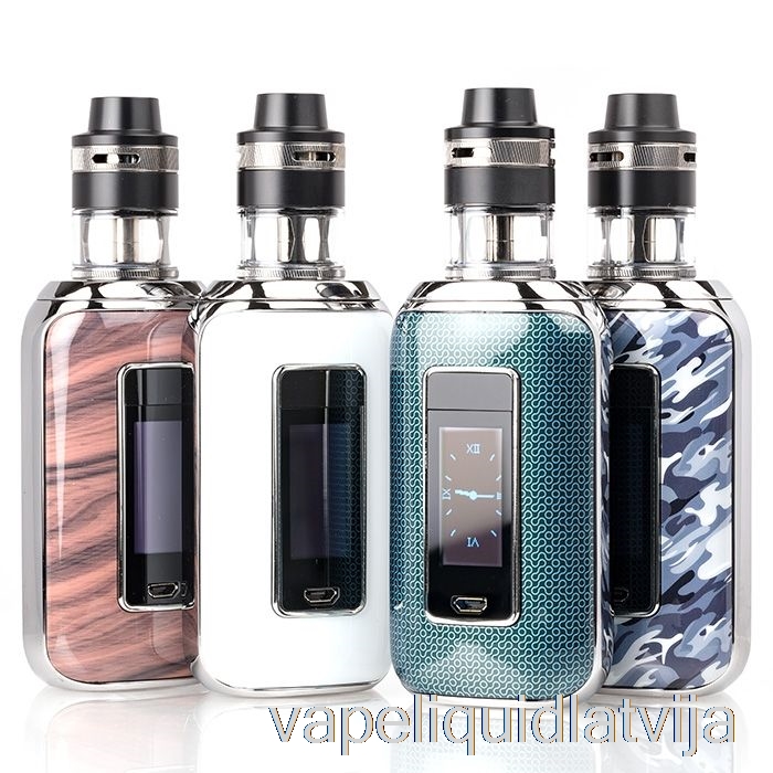 Aspire Skystar Revvo 210w Skārienekrāna Sākuma Komplekts Melns Oglekļa šķiedras Vape šķidrums